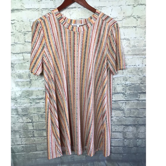 BCBGENERATION Dusty pink multi stripes size: Large - Picture 8 of 8